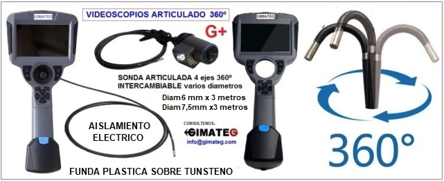 videoscopio protección agua IP67 y aislado electrico G+ GimateG