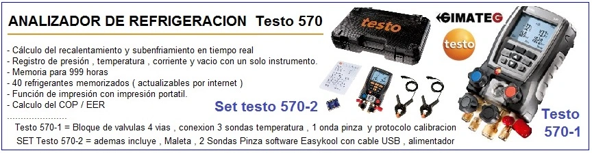 analizador de refrigeracion testo 570 gimateg