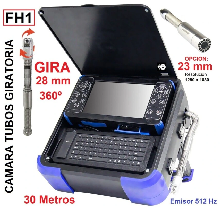 camara giratoria 360º 28mm x30metros FH1 inspeccion tubos GimateG