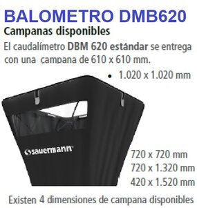campanas balometro sauermann dbm620 gimateg