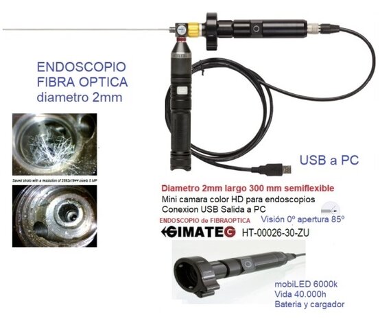 endoscopio fibra optica rigido 2mm consulte gimatec instrumentos