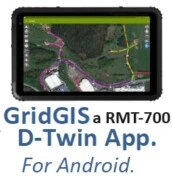 APP mapa GPS GridGIS para localizador MRT-700 merytronic gimateg
