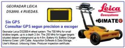 georadar leica DS2000 con o sin gps consulte a gimateg