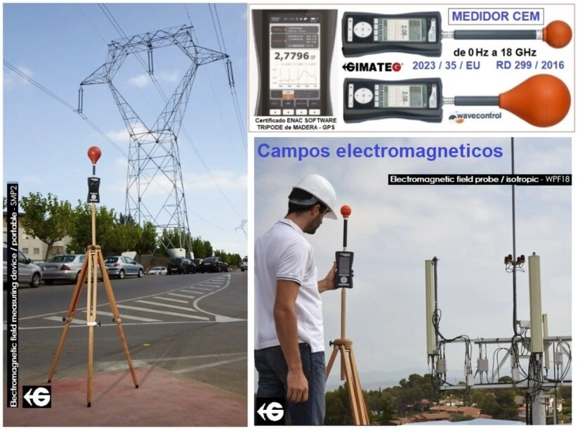 medidor CEM desde iman 0 Hz a alta freq 18 GHz Alquiler GimateG