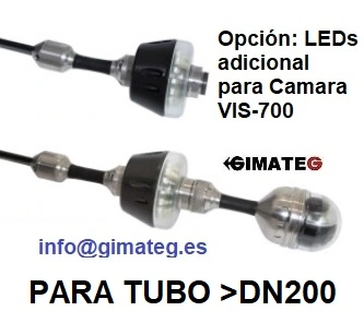 luz adicional para camara giratoria Vis500 gimateg