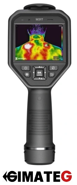 Cámara termográfica profesional HIKMICRO M31T con precisión ±0,5 °C y resolución 384x288 para control térmico médico, veterinario e industrial, disponible en Gimatec