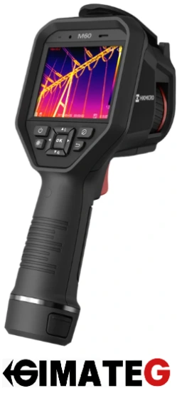 Cámara termográfica profesional HIKMICRO M60 con resolución 640x480, SuperIR y medición hasta 650 °C para mantenimiento industrial e inspección técnica, disponible en Gimatec