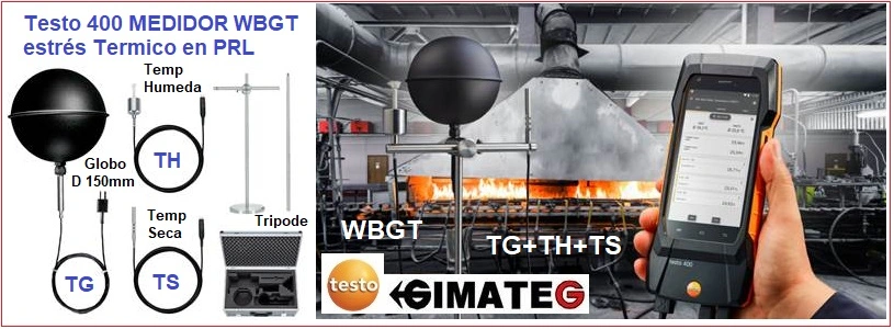 medidor indice WBGT estres termico testo 400 venta alquiler gimateg
