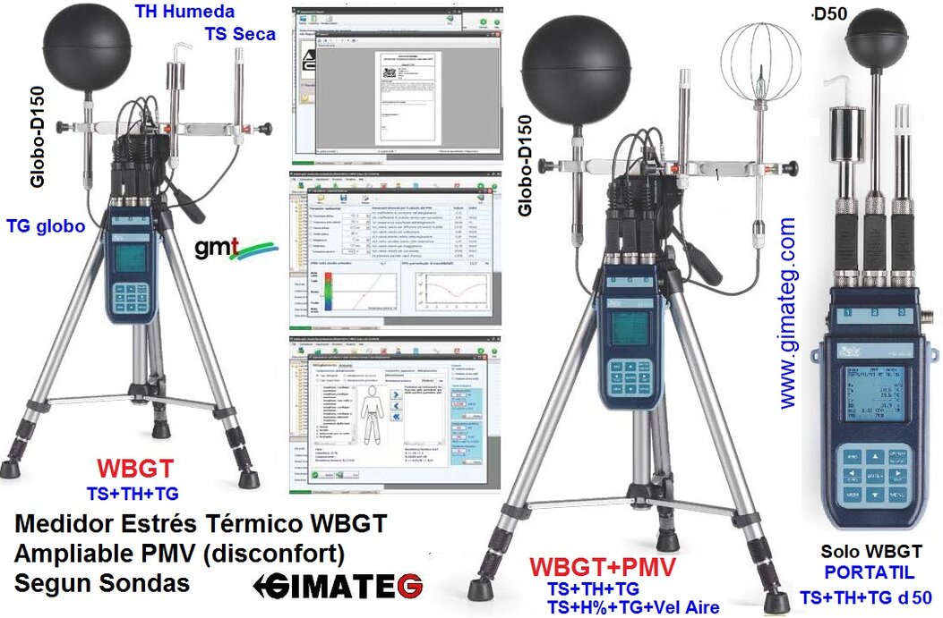 medidor solo estres WBGT base delta GimateG
