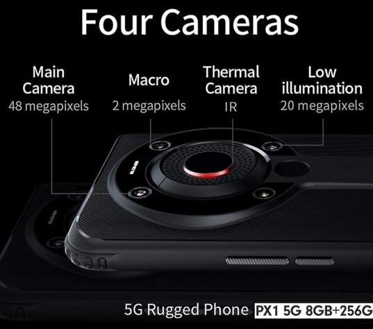 martphone 3 camaras y termografica vibrometro triaxial foto maquina VSHOOTER3IRHD GimateG