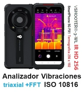telefono 5G con camara termografica y vision nocturna GimateG
