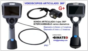 ir a videoscopio giratorio 4 ejes sonda intercambiable Gicam-G+ GimateG