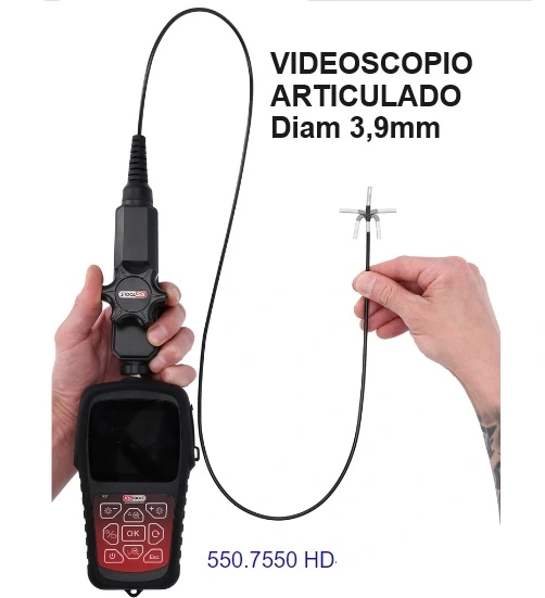 videoscopio articulado 4 ejes sondas intercambiables M3 gimateg