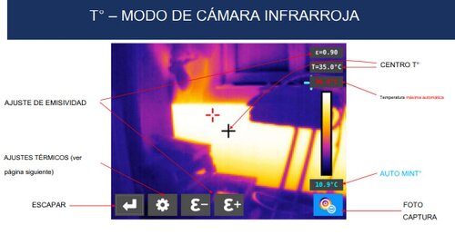 Telefono+termografica vibrometro triaxial foto maquina y color ISO 10816 VSHOOTER3IR GimateG