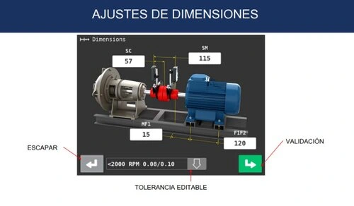 Telefono+termografica vibrometro triaxial foto maquina y color ISO 10816 VSHOOTER3IR GimateG