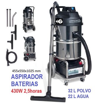 aspirador industrial polvo a Baterias WVB gimateg