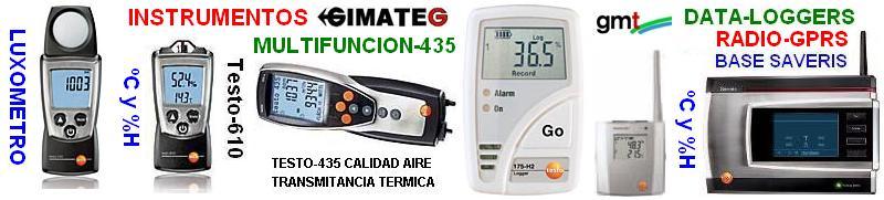 medidores aire ambiente dataloger GimateG