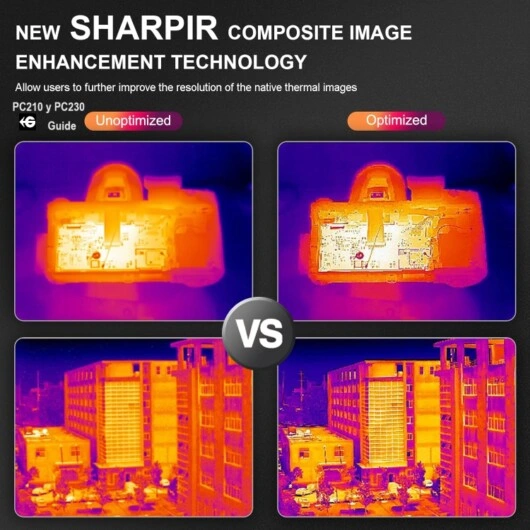 termografica ligera PC230 autofocus y alarma guide gimateg
