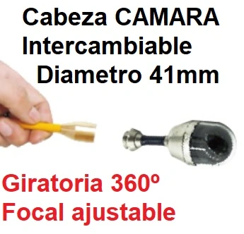 camara 41mm y 24mm intercambiables tubos PTZ  gimateg