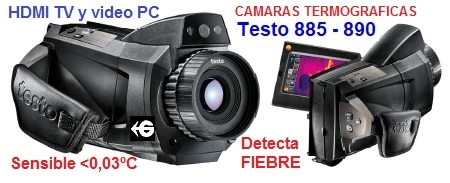 Camaras termograficas profesionales testo 885 y 890 deteccion fiebre gimateg