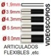 gama videoscopios desde 1,9 mm y articulados GimateG