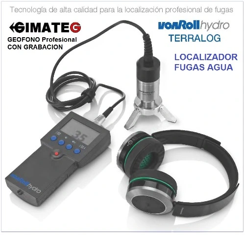 Geofono pro busca fugas con grabacion Terralog GimateG