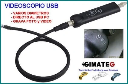 videoscopio conexion USB A PC gimateg