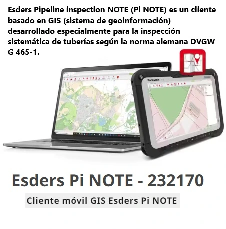 conexión esders Pi Note connect busca fugas gases o agua tracergas gimateg