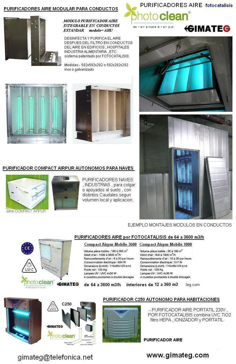 fotocatalisis para conductos clima AHU GimateG