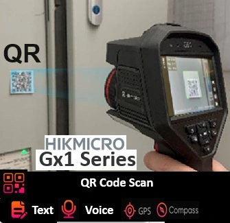 lectura codigo QR termograficas HIKmicro Gx1 gimateg