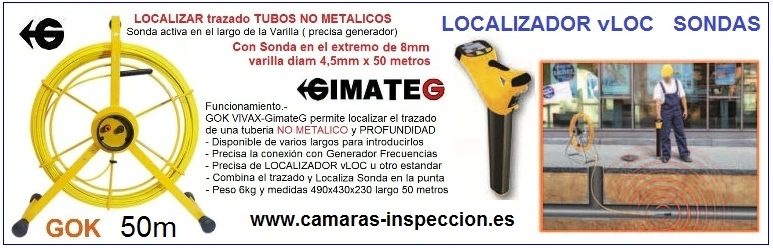 sonda para localizar tubo no metalico gimateg