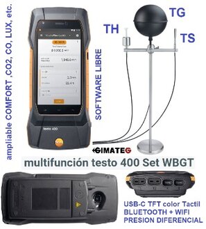 medidor WBGT testo 400 venta y alquiler GimateG Distribuidor testo