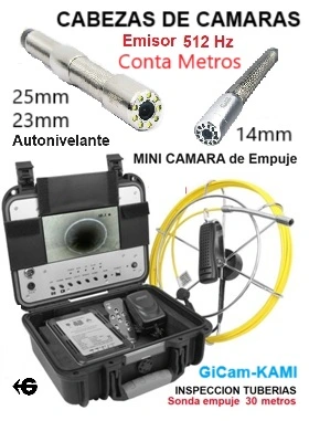 MINI camara 13mm inspeccion tubos mCord4 gimateg