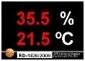 visualizador temperatura humedad aire ambiente RD1826-2009