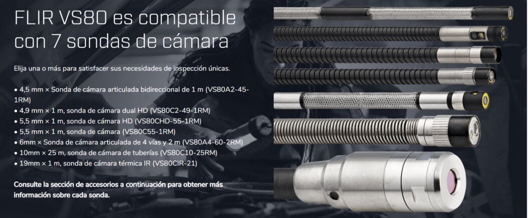 videoscopio Flir VS80 SONDAS intercambiables gimateg