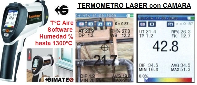 termometro laser con termohigrometro consulte a gimateg