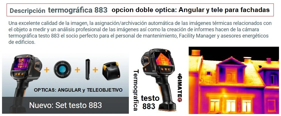 termografia para edificios con teleobjetico fachadas testo 883 890 alquiler gimateg