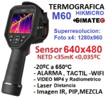 camara termografica ALTA RESOLUCION HIKmicro M60 gimateg