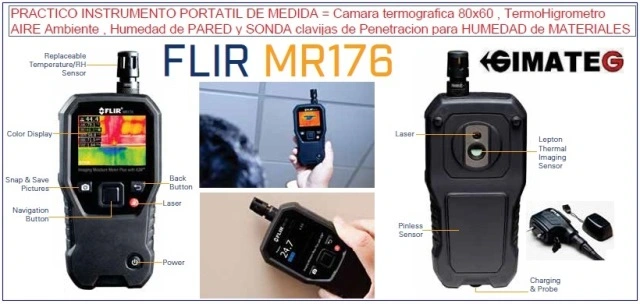 termografica localiza humedad MR176 GimateG distribuidor FLIR