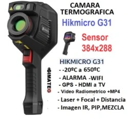 Termografica G31 HDMI GPS VIDEO Hikmicro gimateg