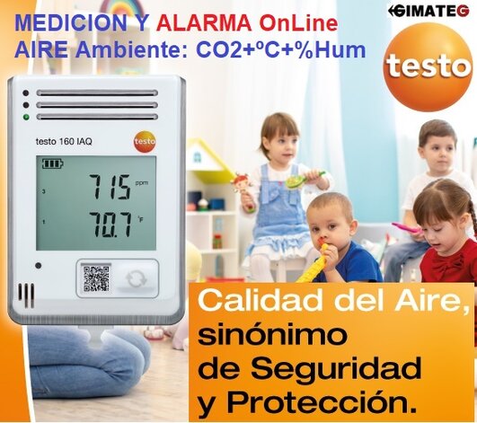 instrumento medida CO y CO2 en AIRE testo 440 GimateG