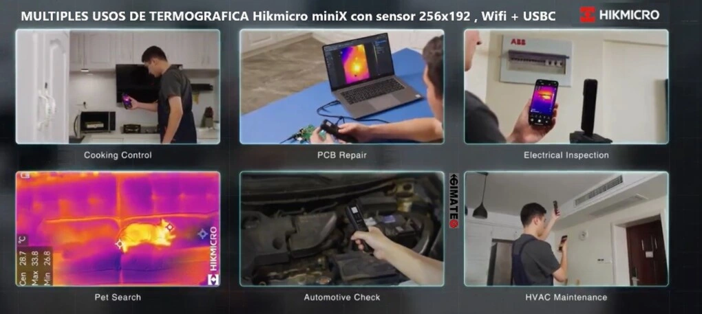 USOS termografica hikmicro miniX gimateC