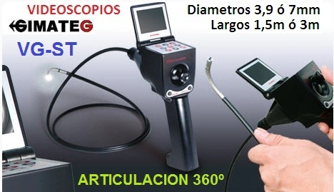 videoscopio articulado 4 ejes largo 3 metros VG GimateG