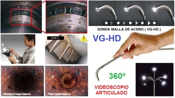 caracteristicas videoscopio articulado 4 ejes vg GimateG