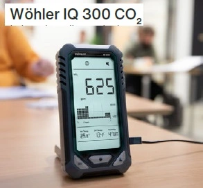 IAQ calidad AIRE, dataloger Wöhler CDL 210 Gimate